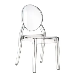 Elizabeth Chaise médaillon transparente en polycarbonate