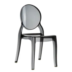 Elizabeth Chaise médaillon transparente en polycarbonate