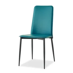 Ely A Chaise moderne en croûte de cuir