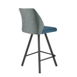 Emma Tabouret snack pivotant bicolore avec pieds en métal