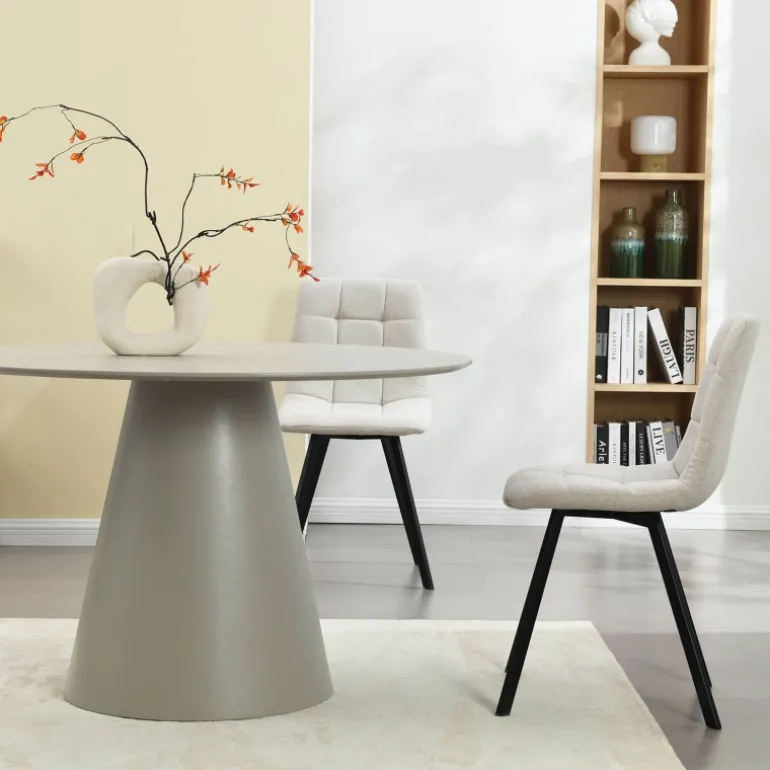 EmmyTable design ronde avec pied central
