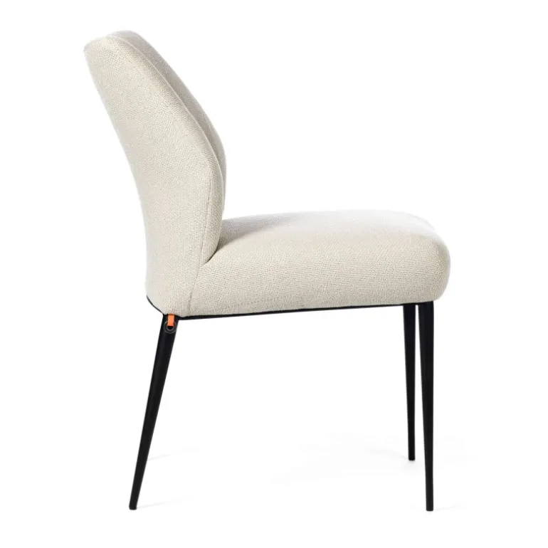 Enora Chaise Mobitec® moderne en tissu et pieds en métal