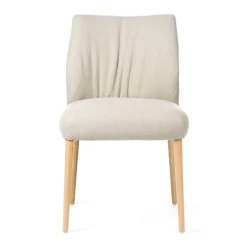 Enora Mobitec® Chaise cocooning en tissu et pieds en bois