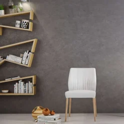 Enora Mobitec® Chaise cocooning en tissu et pieds en bois