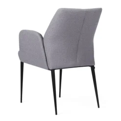 Enora Mobitec® Fauteuil cocooning en tissu et pieds en métal