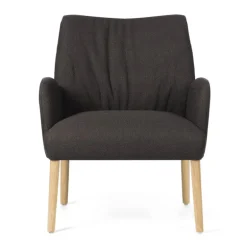 Enora Mobitec® Fauteuil cocooning en tissu et pieds en bois