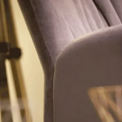 Enora Mobitec® Fauteuil cocooning en tissu et pieds en bois