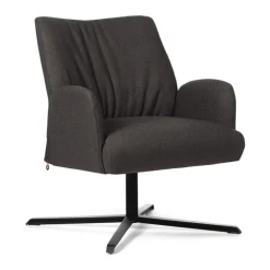 Enora Mobitec® Fauteuil cocooning pivotant en tissu et métal