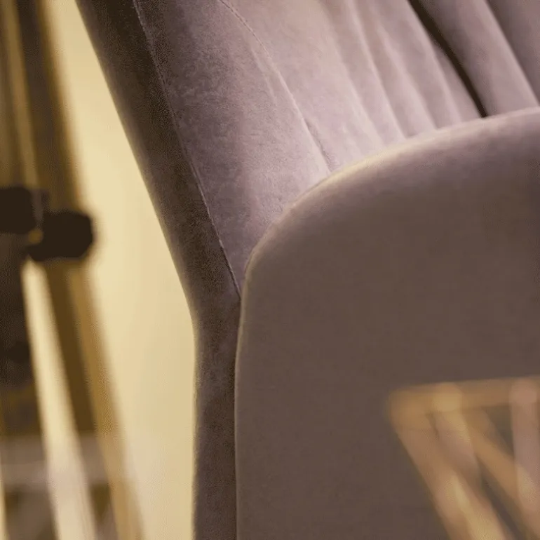 Enora Mobitec® Fauteuil cocooning pivotant en tissu et métal