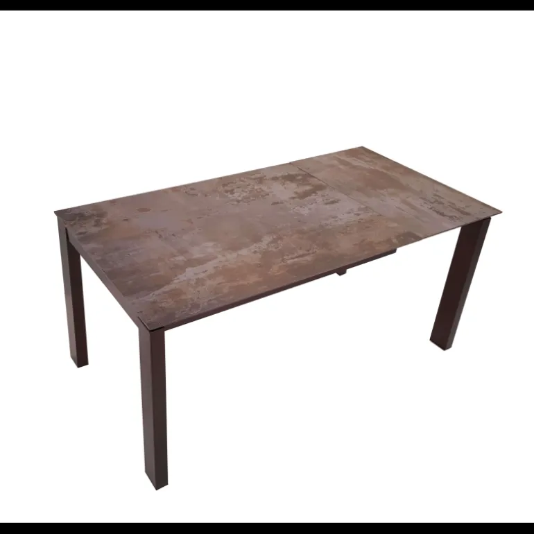 Evento Table rectangulaire extensible avec plateau en dekton et pieds en métal