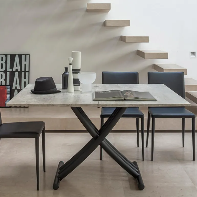 Fenice AT050 Table italienne relevable et rabattable en mélaminé