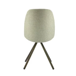 Figaro 2 Chaise moderne pivotante en tissu et pieds métal