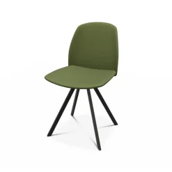 Figaro Chaise moderne pivotante en tissu fabriquée en Belgique