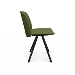 Figaro Chaise moderne pivotante en tissu fabriquée en Belgique