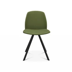 Figaro Chaise moderne pivotante en tissu fabriquée en Belgique