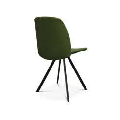 Figaro Chaise moderne pivotante en tissu fabriquée en Belgique