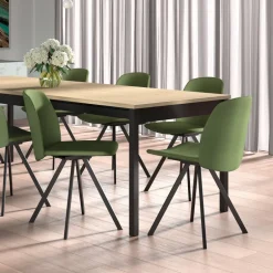 Figaro Chaise pivotante en simili fabriquée en Belgique