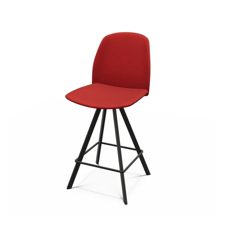 Figaro Tabouret snack pivotant en tissu de fabrication belge