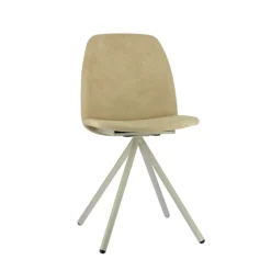 Fiona 2 Chaise moderne en tissu et pieds métal