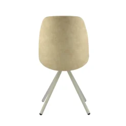 Fiona 2 Chaise moderne en tissu et pieds métal