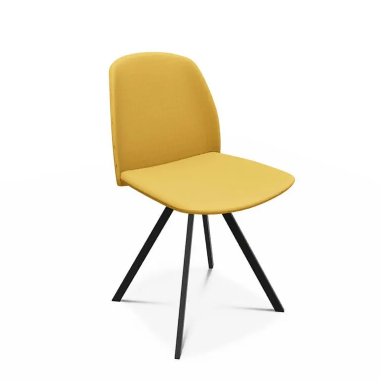 Fiona Chaise moderne en tissu de fabrication belge