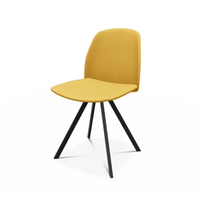 Fiona Chaise moderne en tissu de fabrication belge