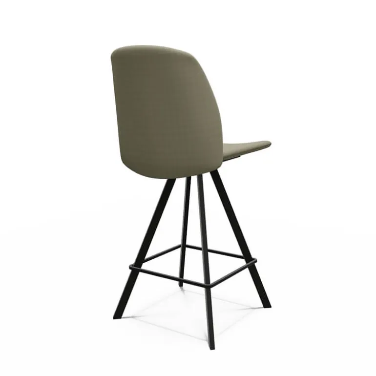 Fiona Tabouret snack moderne en tissu fabriqué en Belgique