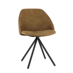 Fixie Chaise tendance en tissu et pieds en métal