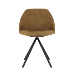 Fixie Chaise tendance en tissu et pieds en métal