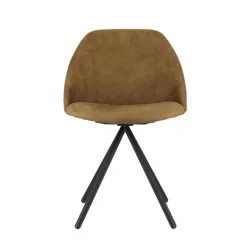 Fixie Chaise tendance en tissu et pieds en métal