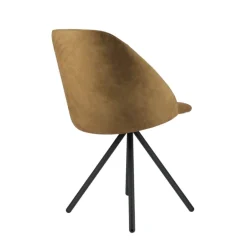 Fixie Chaise tendance en tissu et pieds en métal