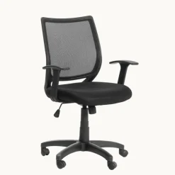 Flex 2Chaise de bureau réglable en tissu avec accoudoirs et roulettes