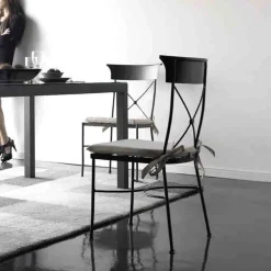 Florencia Chaise d'intérieur style provençal en métal