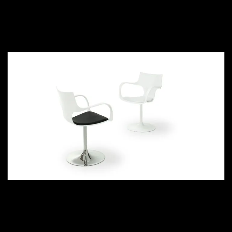 Flûte Sovet® Chaise design pivotante avec accoudoirs