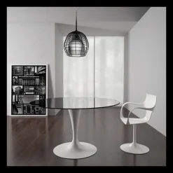 Flûte Sovet® Table ronde design en verre