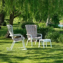 Folio Rocking chair design extérieur réglable en polypropylène