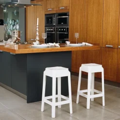 Fox Tabouret snack moderne en plexi hauteur 65 cm