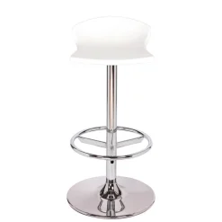 Free Tabouret bar pivotant italien en technopolymère et métal chromé