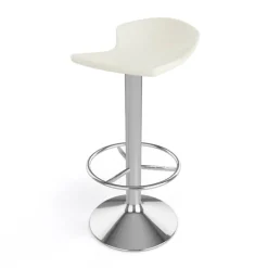 Free Tabouret bar pivotant italien en technopolymère et métal chromé