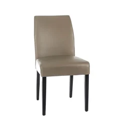 Fritz Chaise contemporaine rembourrée avec pieds en bois