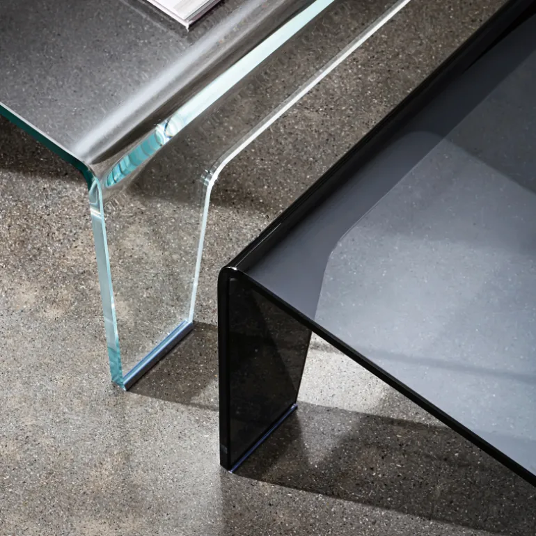 Frog Sovet® Table basse design carrée en verre