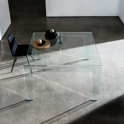Frog Sovet® Table design rectangulaire ou carrée en verre