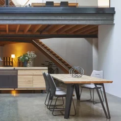 Fusion Table design style industriel extensible pieds en épingle