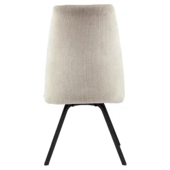 Gabin Chaise confortable en tissu avec dossier inclinable et pieds en métal