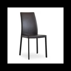 Giada Chaise de salle à manger en croûte de cuir