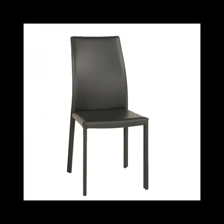 Giada Chaise de salle à manger en croûte de cuir