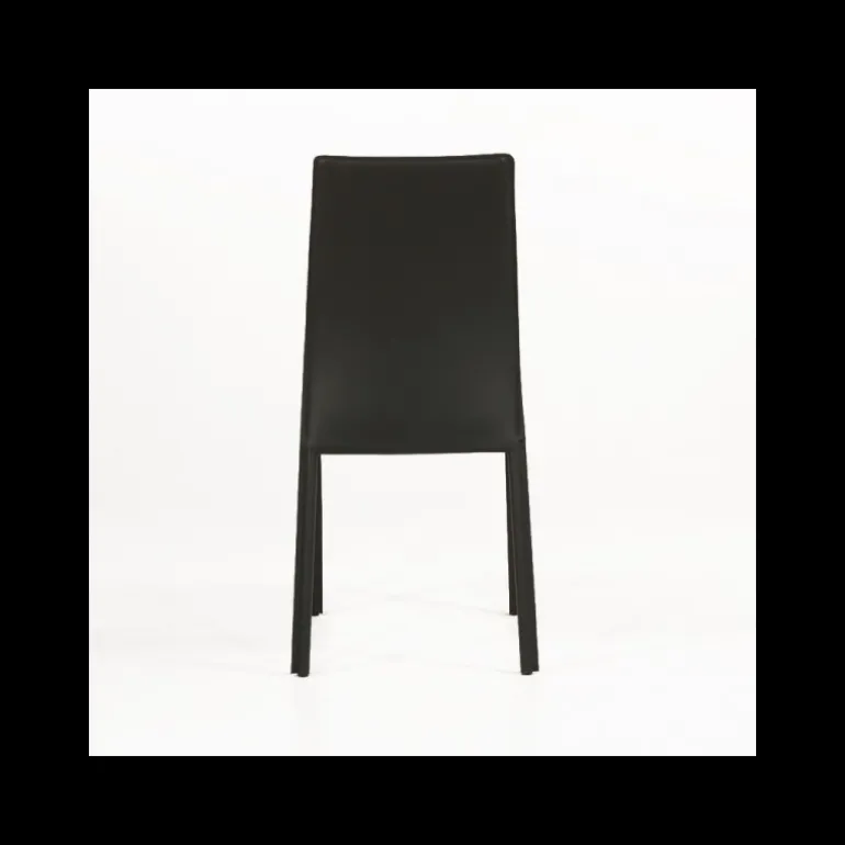 Giada Chaise de salle à manger en croûte de cuir