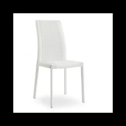 Giada Chaise de salle à manger en croûte de cuir