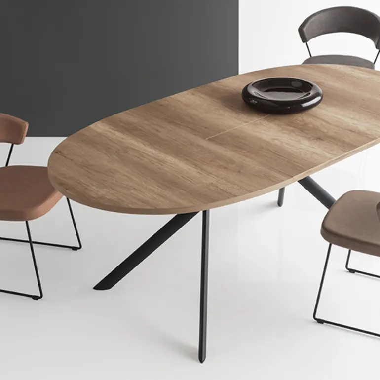 Giove Connubia® Table ovale extensible en mélaminé