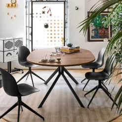 Giove Connubia® Table ronde extensible en mélaminé